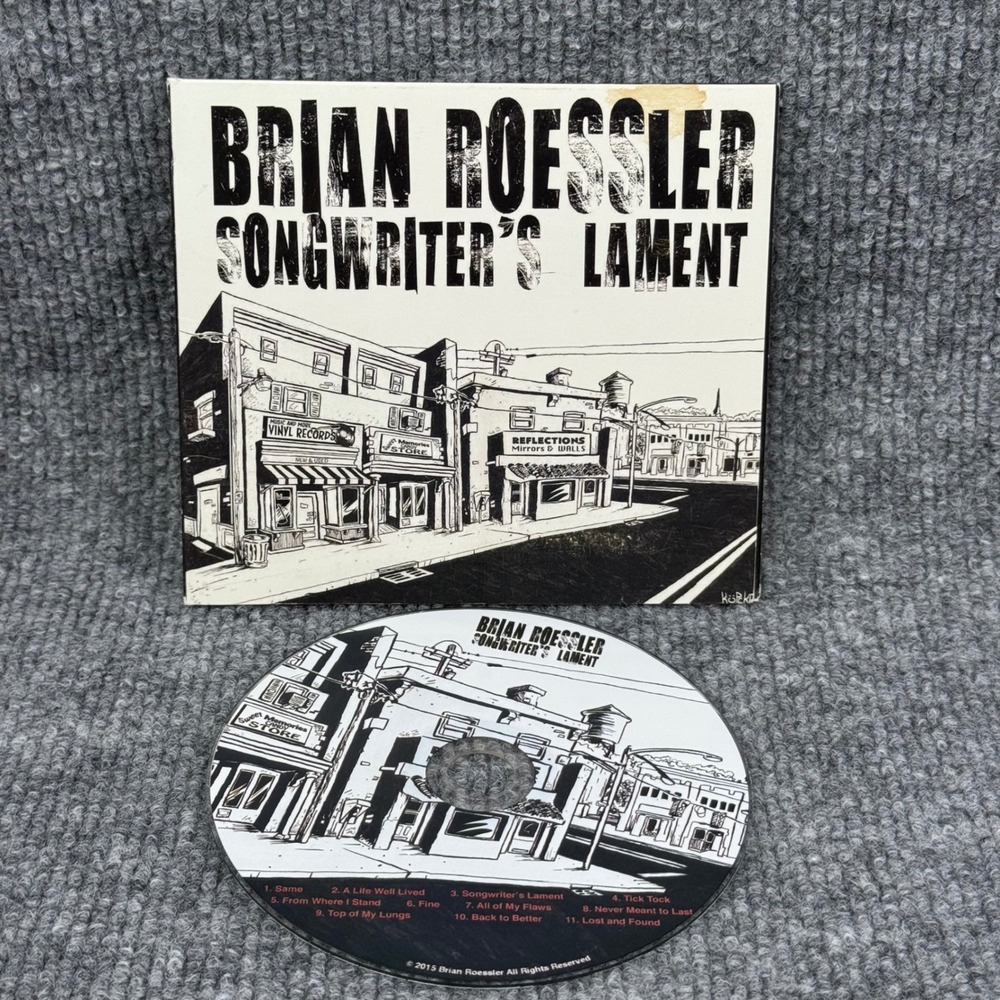 Brian Roessler Songwriter's Lament CD 2015 Indie Folk Acoustic Rock 845121082876